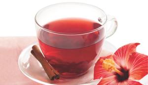 Lovely hibiscus tea (found in CS's Red Zinger & Tazo's Passion) helps clean out toxins AND calm emotions.